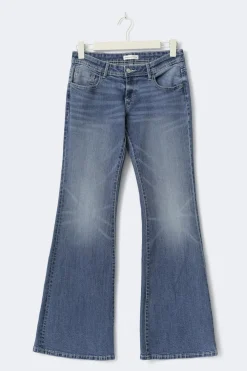 Gina Tricot Ultra low flare jeans Blå Sale