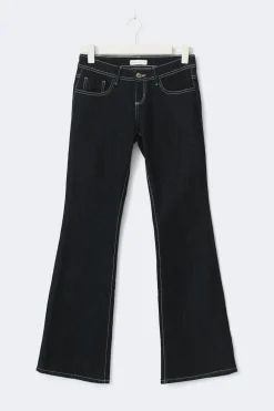 Gina Tricot Ultra low flare petite jeans Blå