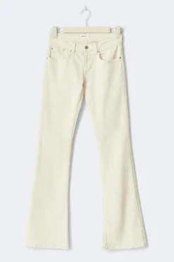 Gina Tricot Ultra low tall bootcut jeans Hvit Best