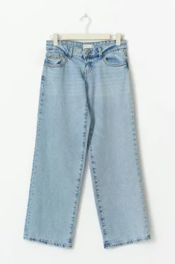 Gina Tricot Ultra low wide jeans Blå New