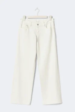 Gina Tricot Ultra low wide jeans Hvit Hot