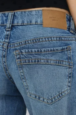 Gina Tricot Ultra low wide jeans Blå Discount