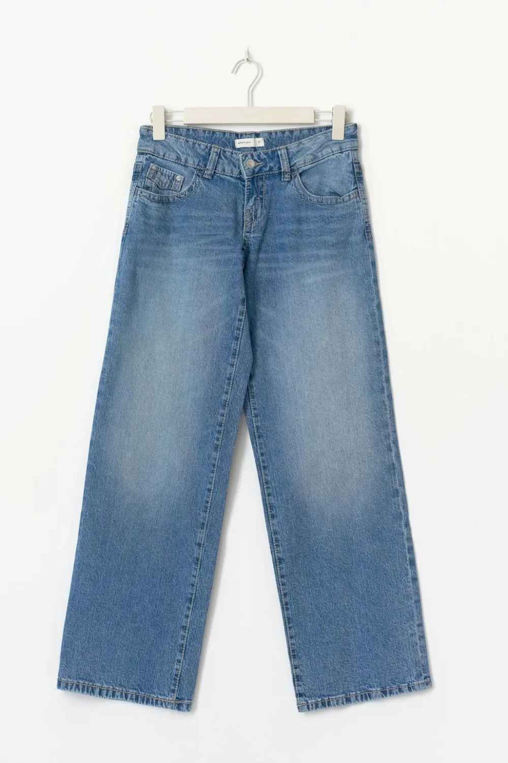 Gina Tricot Ultra low wide jeans Blå Discount