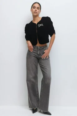 Gina Tricot Veour top Svart Online