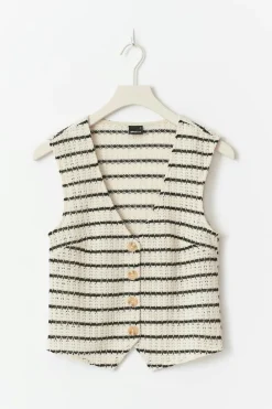Gina Tricot Vet top Hvit Clearance
