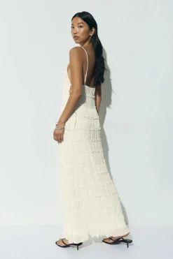Gina Tricot V-neck axi dre Hvit Online
