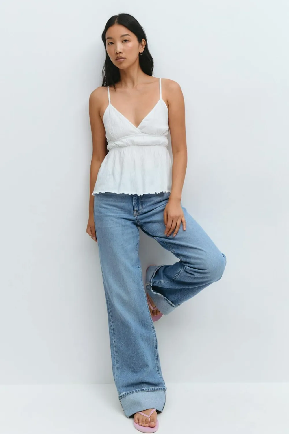 Gina Tricot Wait detai inget Hvit Hot