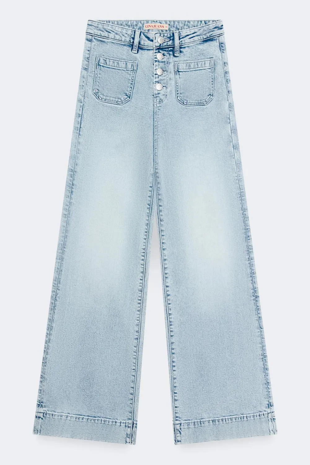 Gina Tricot Waist hug flare jeans Blå Best