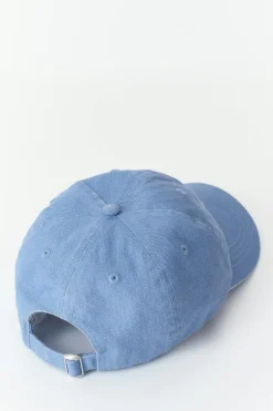 Gina Tricot Washed cotton cap Blå Outlet