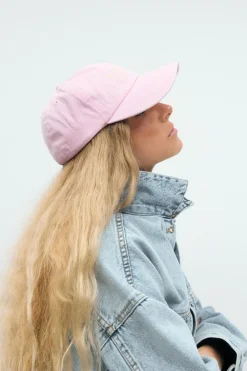 Gina Tricot Washed cotton cap Rosa Hot