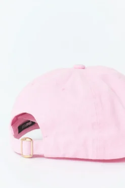 Gina Tricot Washed cotton cap Rosa Hot