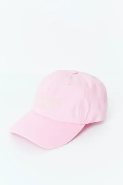 Gina Tricot Washed cotton cap Rosa Hot