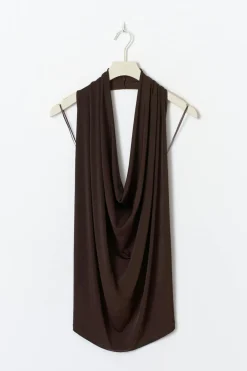 Gina Tricot Waterfa top Brun Clearance