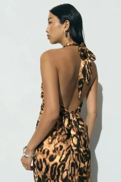 Gina Tricot Waterfall top Brun Sale