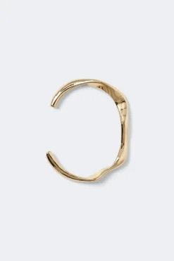 Gina Tricot Wavy gold bracelet Gull Online