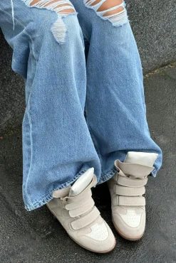 Gina Tricot 14+ wedge sneakers Beige Sale