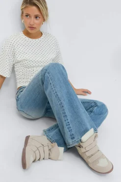 Gina Tricot 14+ wedge sneakers Beige Sale