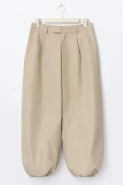Gina Tricot Wide balloon cotton trousers Beige Hot