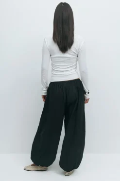 Gina Tricot Wide baoon trouer Svart Sale