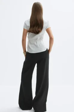Gina Tricot Wide drawtring trouer Svart Hot