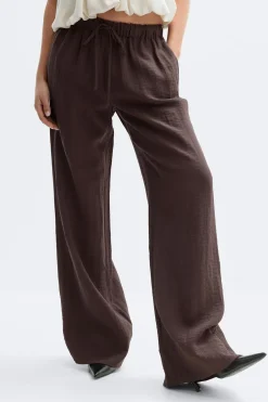 Gina Tricot Wide drawtring trouer Brun Best