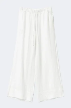 Gina Tricot Wide drawtring trouer Hvit Sale
