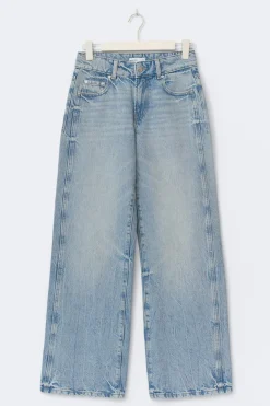 Gina Tricot Wide flare jeans Blå Sale
