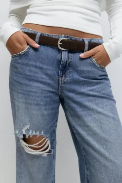 Gina Tricot Wide jeans Blå