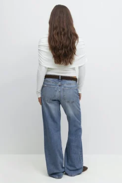 Gina Tricot Wide jeans Blå