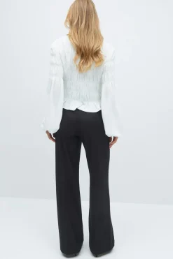 Gina Tricot Wide leg suit trousers Svart