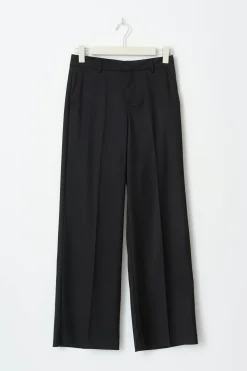 Gina Tricot Wide leg suit trousers Svart