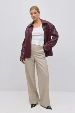 Gina Tricot Wide leg suit trousers Beige Best
