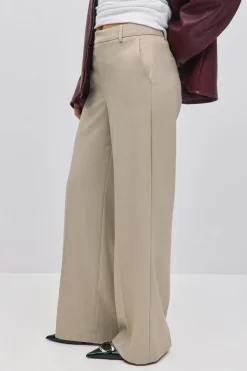 Gina Tricot Wide leg suit trousers Beige Best