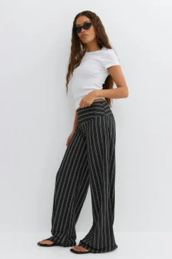 Gina Tricot Wide eg trouer Svart Online