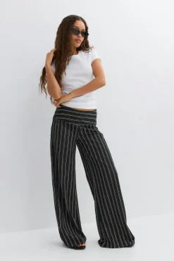Gina Tricot Wide eg trouer Svart Online