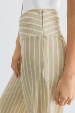 Gina Tricot Wide eg trouer Beige Hot