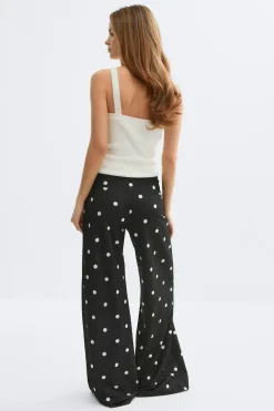 Gina Tricot Wide eg trouer Svart Outlet