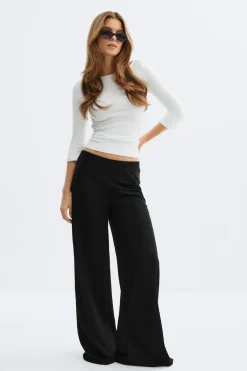 Gina Tricot Wide eg trouer Svart Outlet