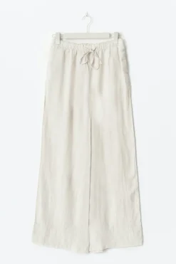 Gina Tricot Wide linen trousers Beige Hot