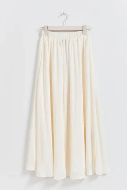Gina Tricot Wide axi kirt Hvit Sale
