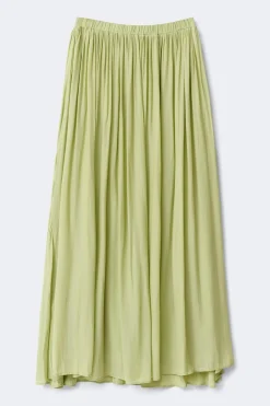 Gina Tricot Wide maxi skirt Grønn Sale