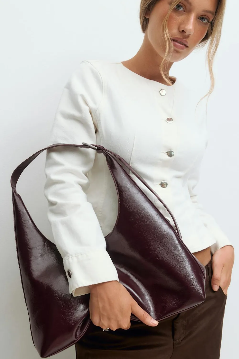 Gina Tricot Wide shoulder bag Lilla Hot