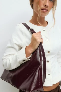 Gina Tricot Wide shoulder bag Lilla Hot