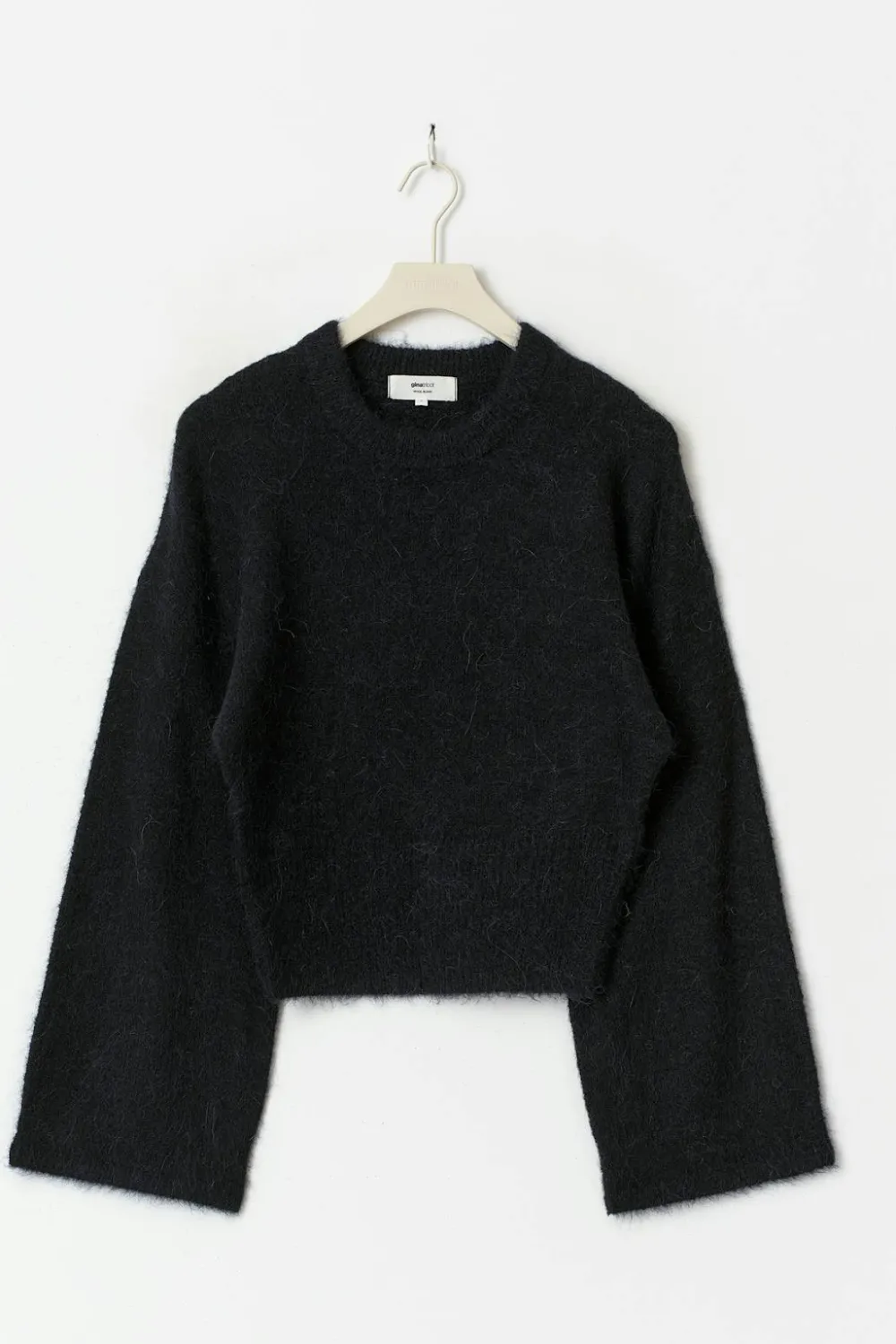 Gina Tricot Wide eeve knitted weater Blå New