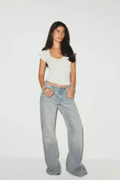 Gina Tricot Wow buit-in bra top Hvit Best