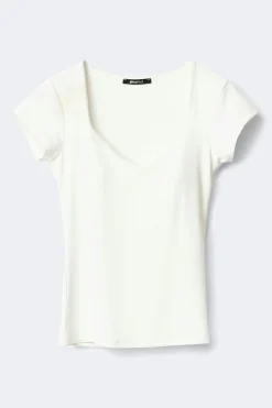 Gina Tricot Wow buit-in bra top Hvit Best