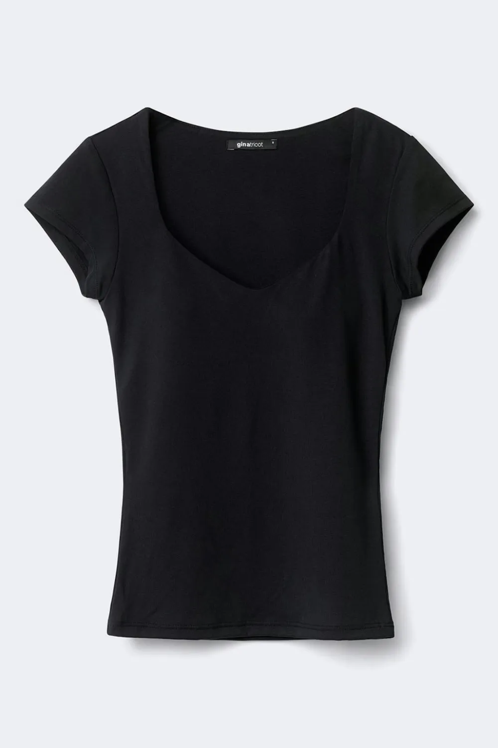 Gina Tricot Wow buit-in bra top Svart New