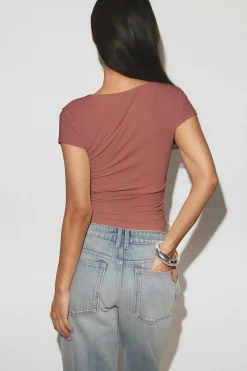 Gina Tricot Wow buit-in bra top Rosa Hot