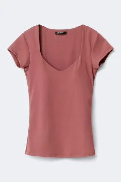 Gina Tricot Wow buit-in bra top Rosa Hot