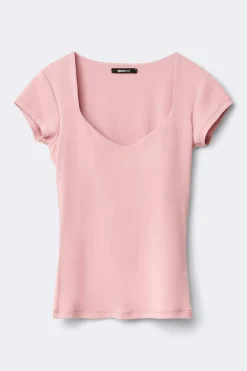 Gina Tricot Wow buit-in bra top Rosa Outlet